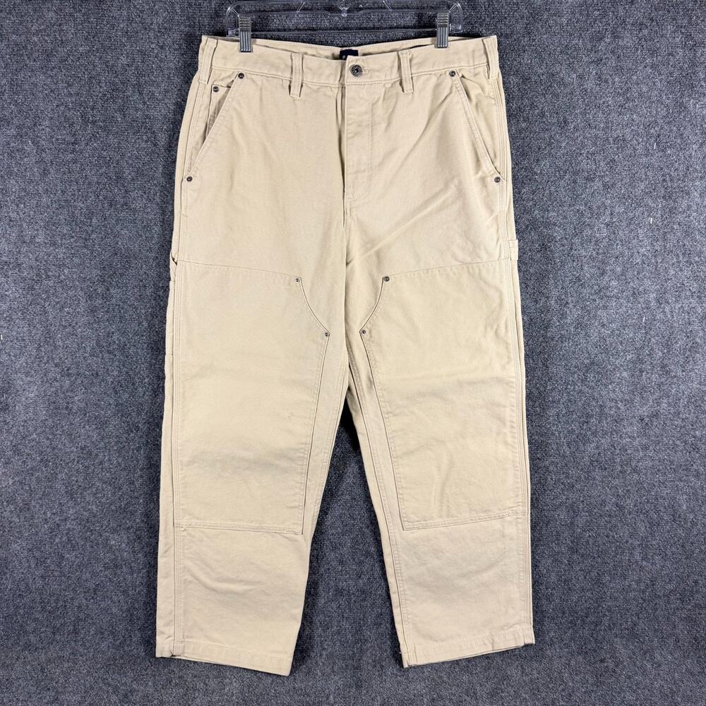Gap 90s Loose Carpenter Pants Mens 34x30 (Fits 34x27.5) Chino Double Knee Canvas